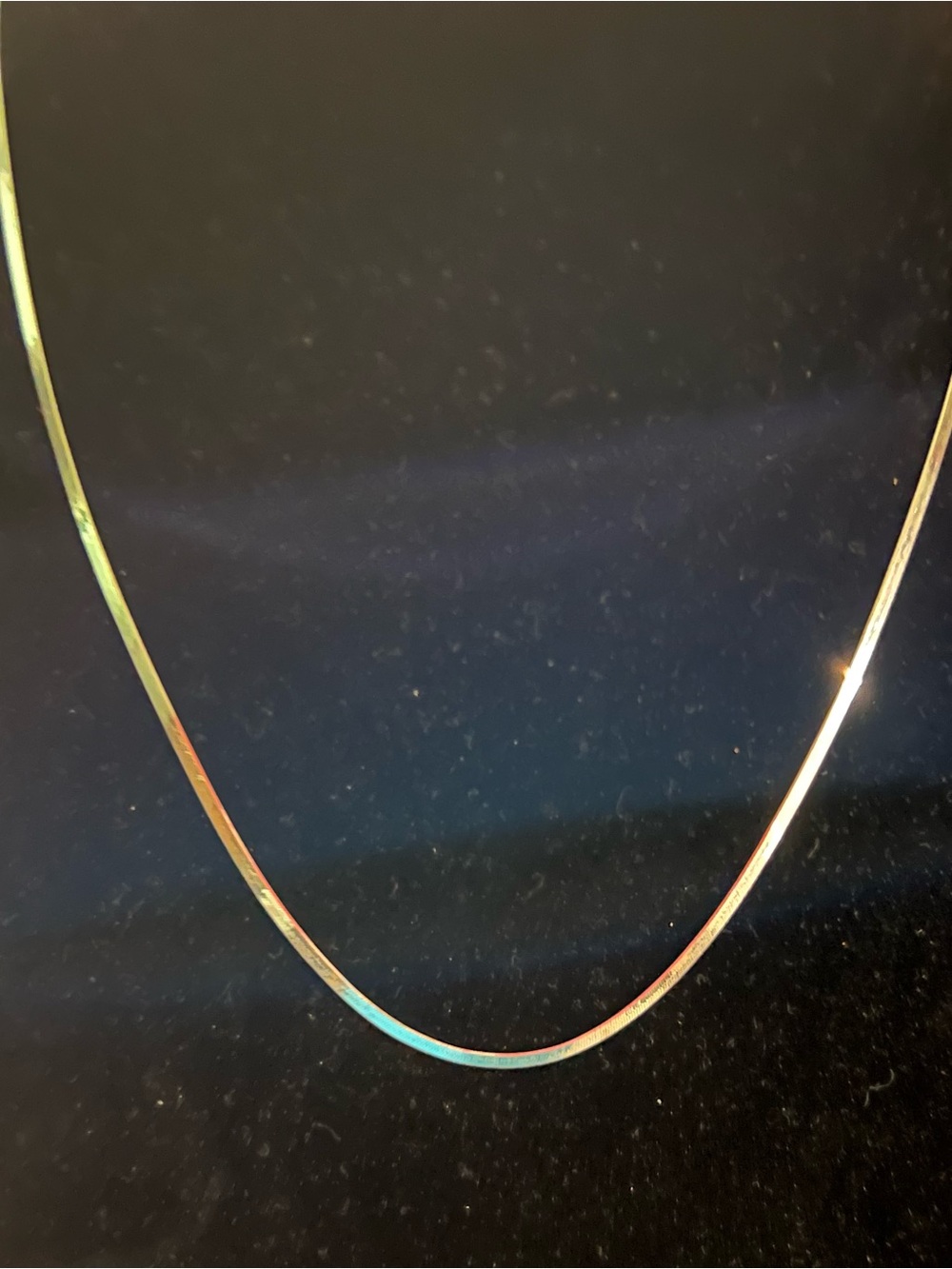 Sterling Silver Herringbone 20” Chain Necklace - Women Jewelry